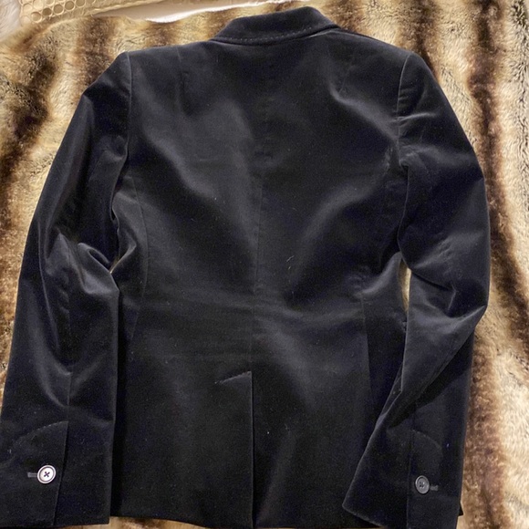 Black velvet Banana Republic blazer size 0 - Picture 6 of 9
